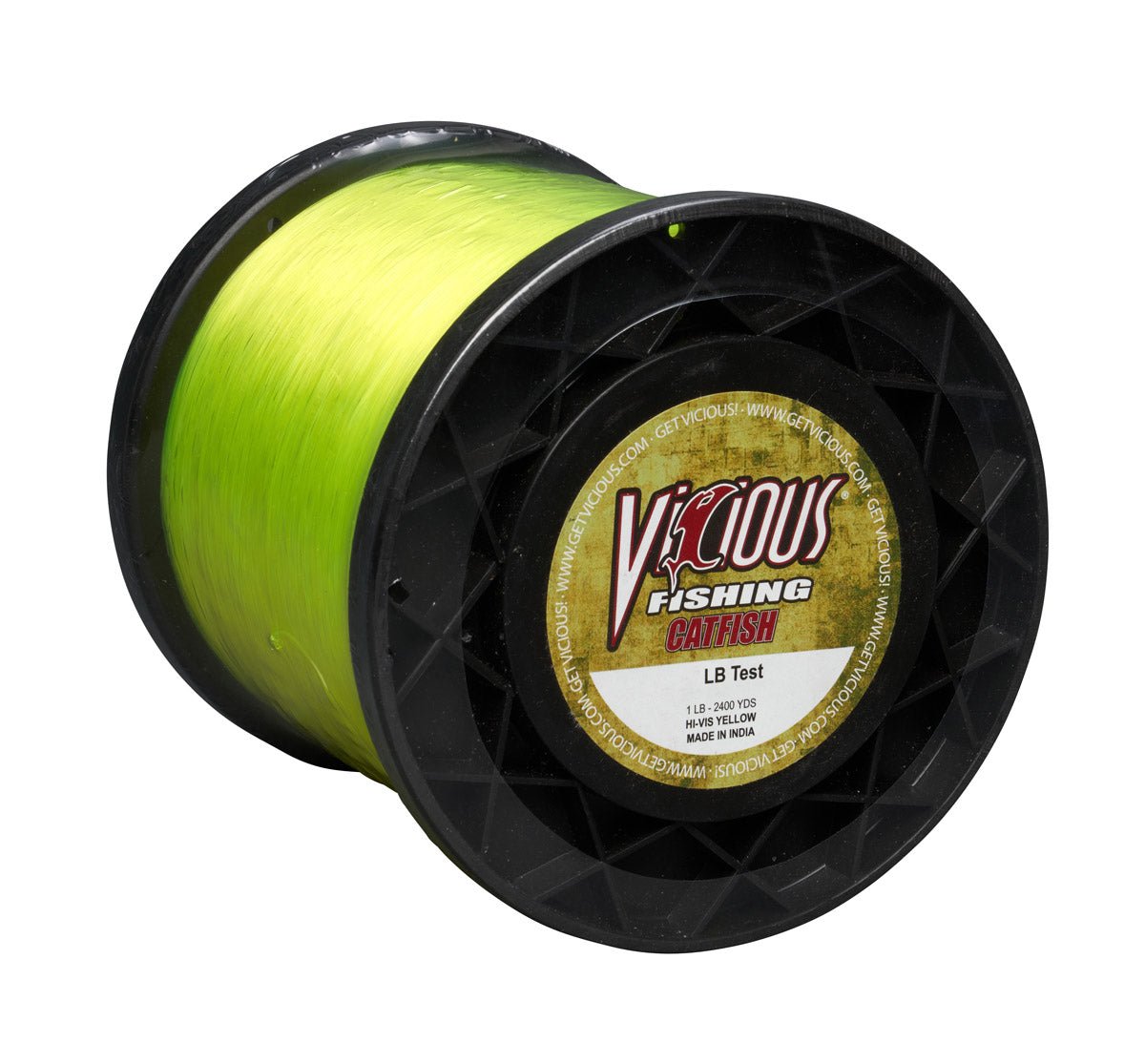 Vicious Catfish Hi - Vis Yellow Mono - 14 Lb Test - Angler's Pro Tackle & Outdoors