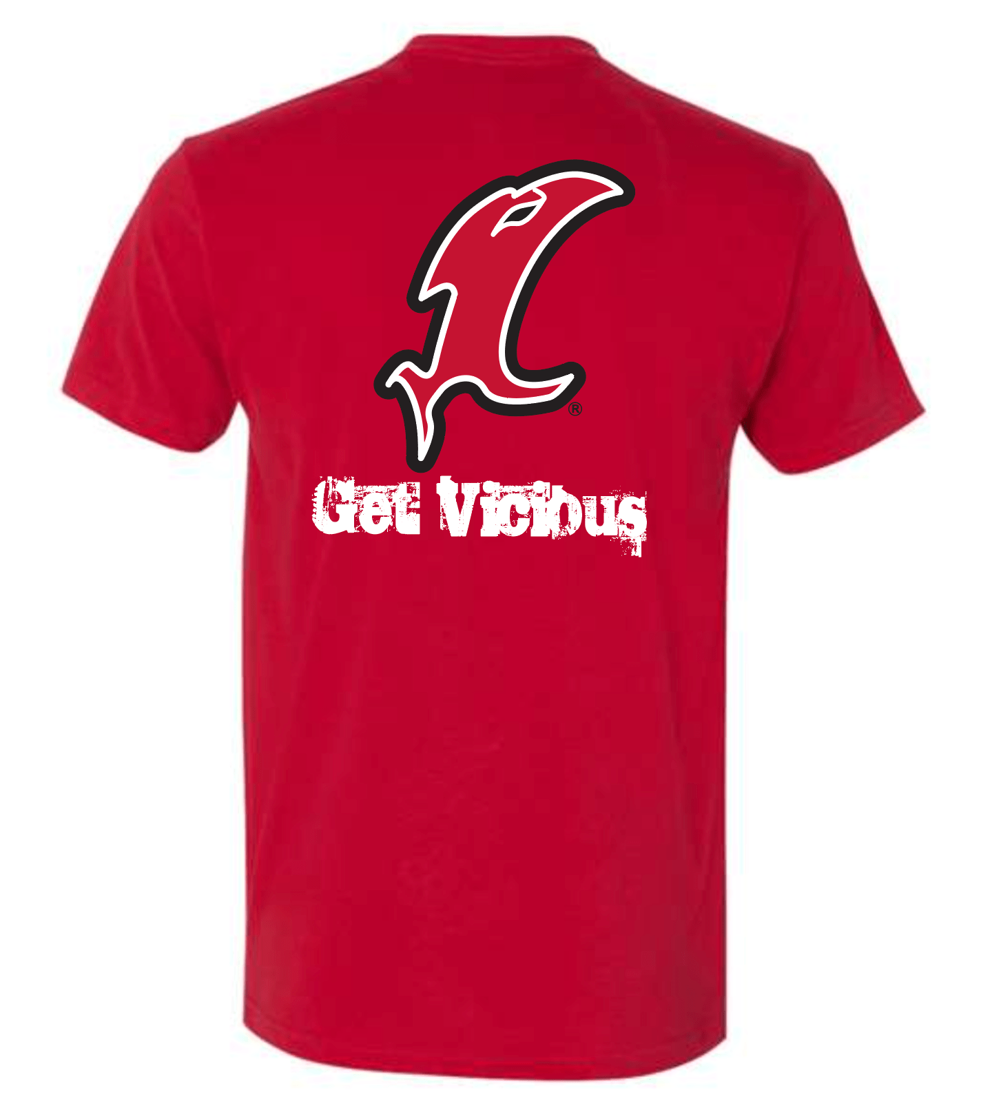 Vicious Classic "Get Vicious" Logo Tee - Premium Red - Angler's Pro Tackle & Outdoors