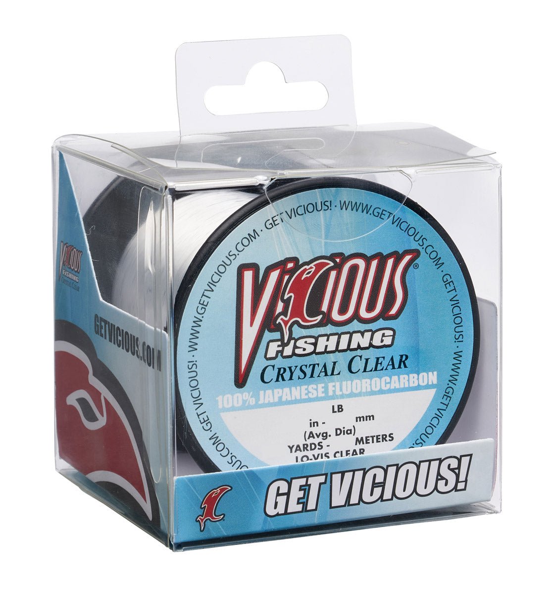 Vicious Crystal Clear 100% Japanese Fluorocarbon - 25 Lb Test - Angler's Pro Tackle & Outdoors
