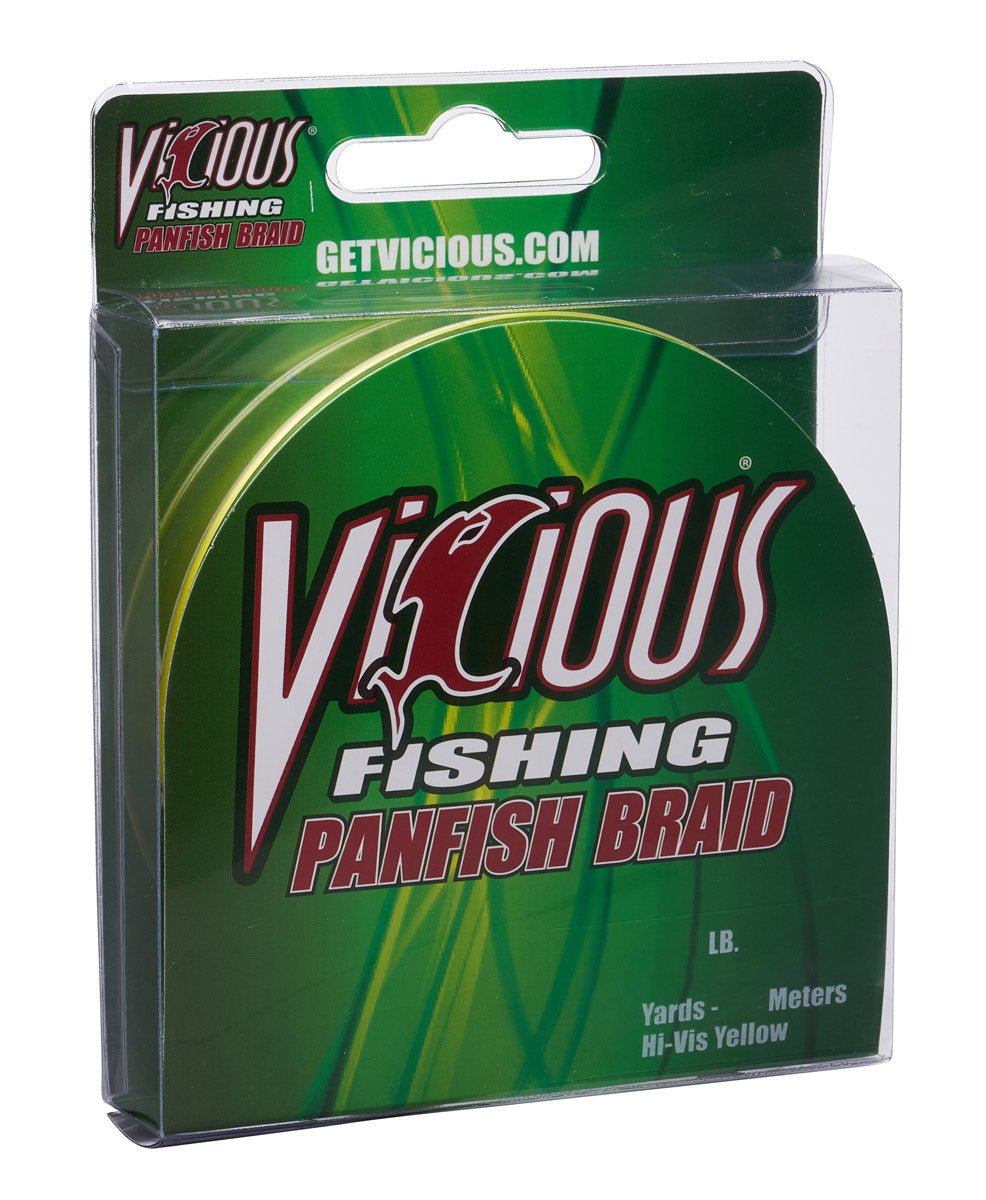 Vicious Panfish Hi - Vis Yellow Braid - 7 Lb Test - Angler's Pro Tackle & Outdoors