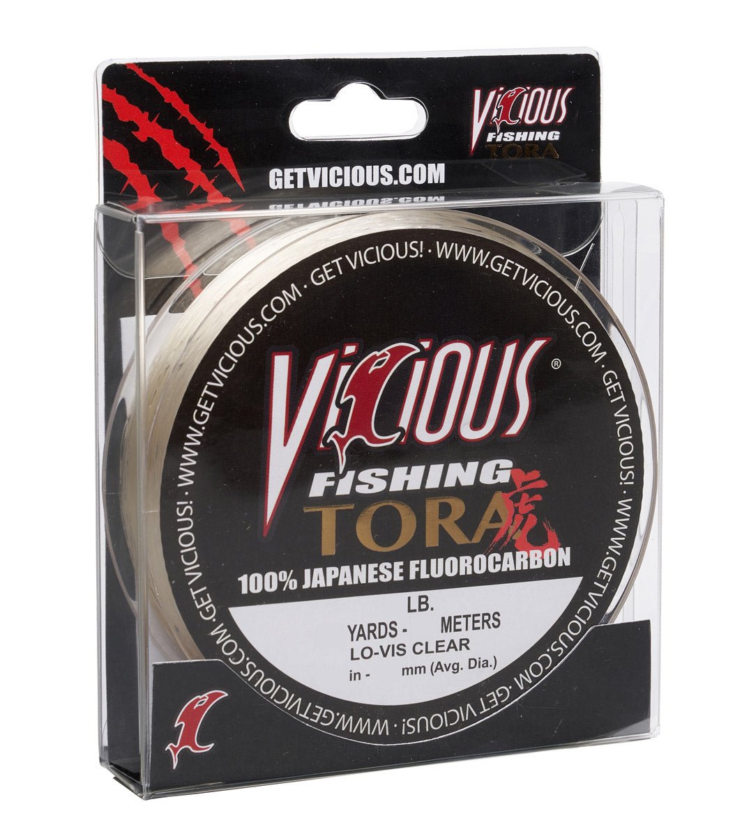 Vicious Tora 100% Japanese Fluorocarbon - 19 Lb Test - Angler's Pro Tackle & Outdoors