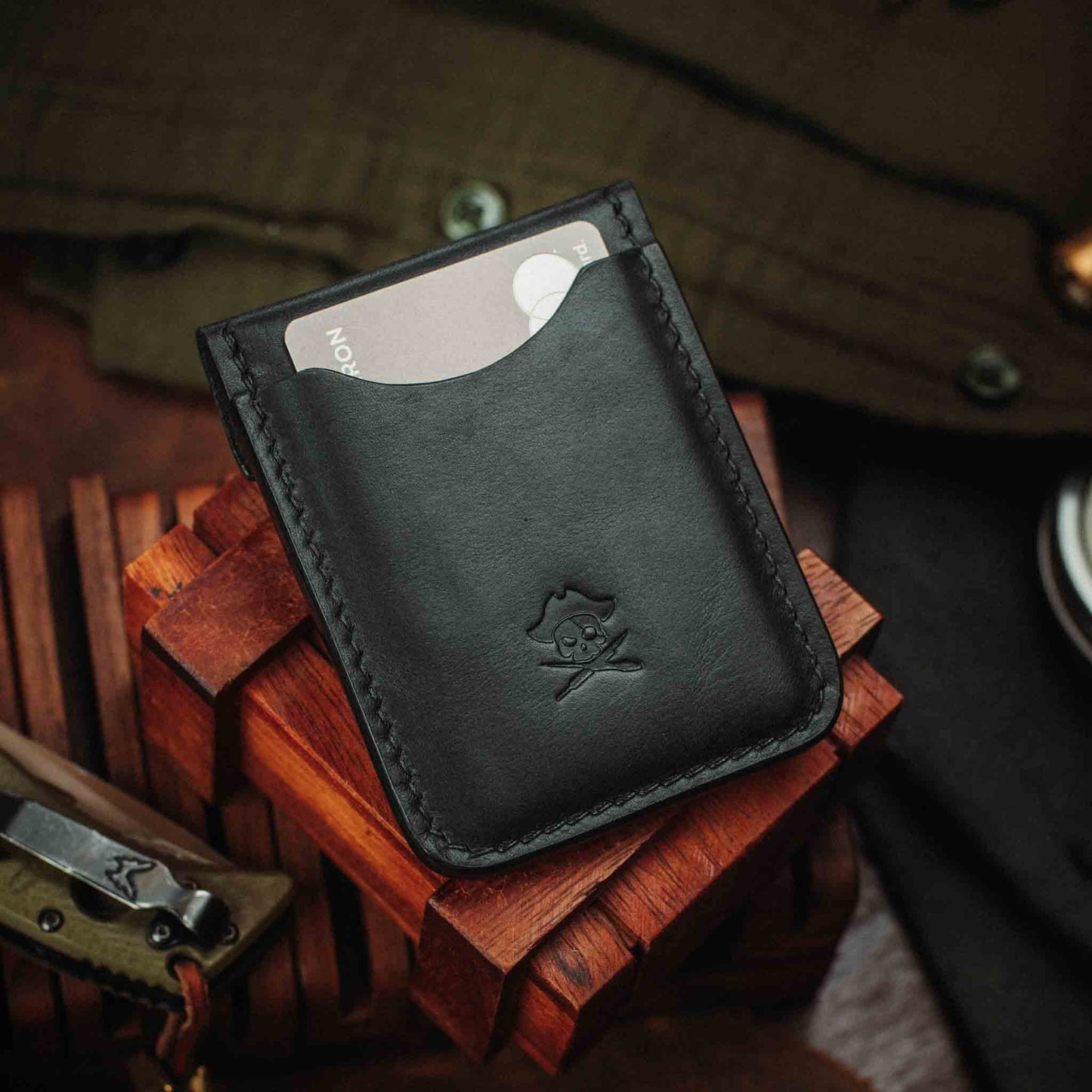 Pirate Goods Leather Velcro Wallet - Voyager v2 | Patch Display Card Holder | EDC