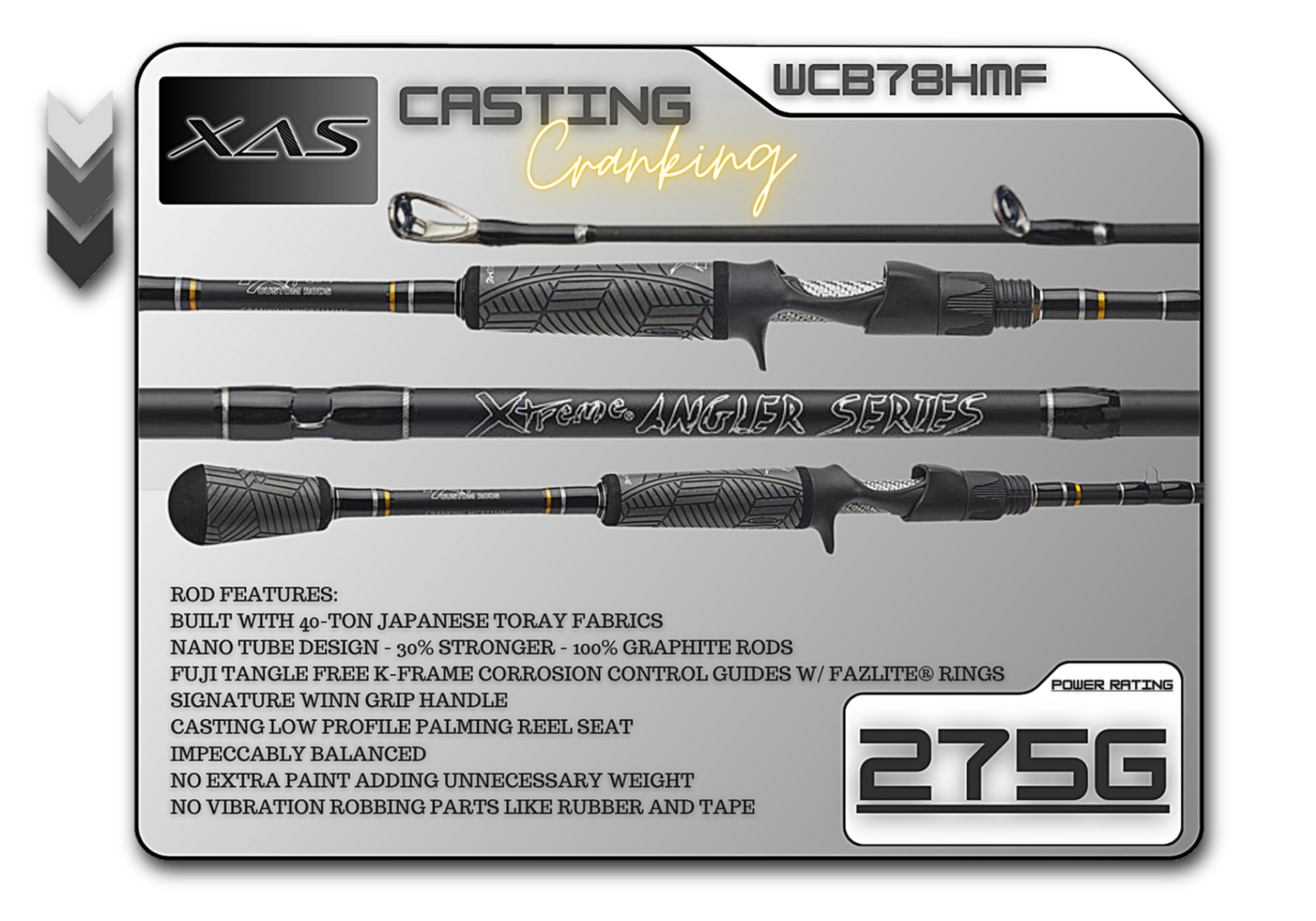 Fish Xtreme Rods WCB78HMF 7'8" Heavy Mod-Fast **Cranking**