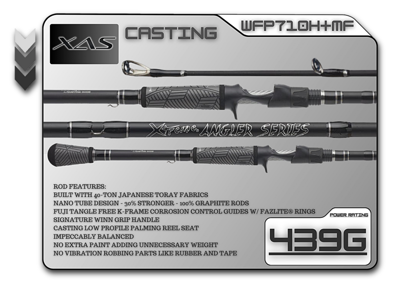 Fish Xtreme Rods WFP710H+MF 7'10" Heavy-Plus Mod-Fast **Flipping**