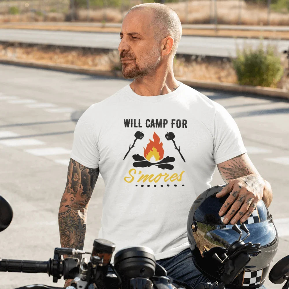 Outdoorzees Will Camp For Smores Man T-Shirt