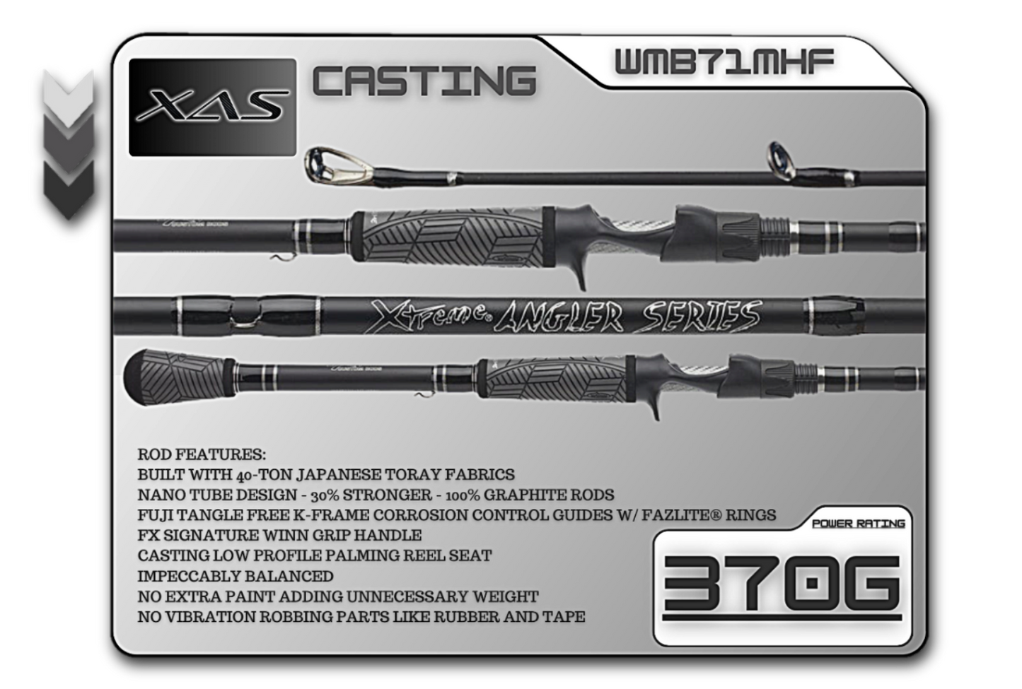 FX Custom Rods 7'1" Medium Heavy Fast Casting Rod