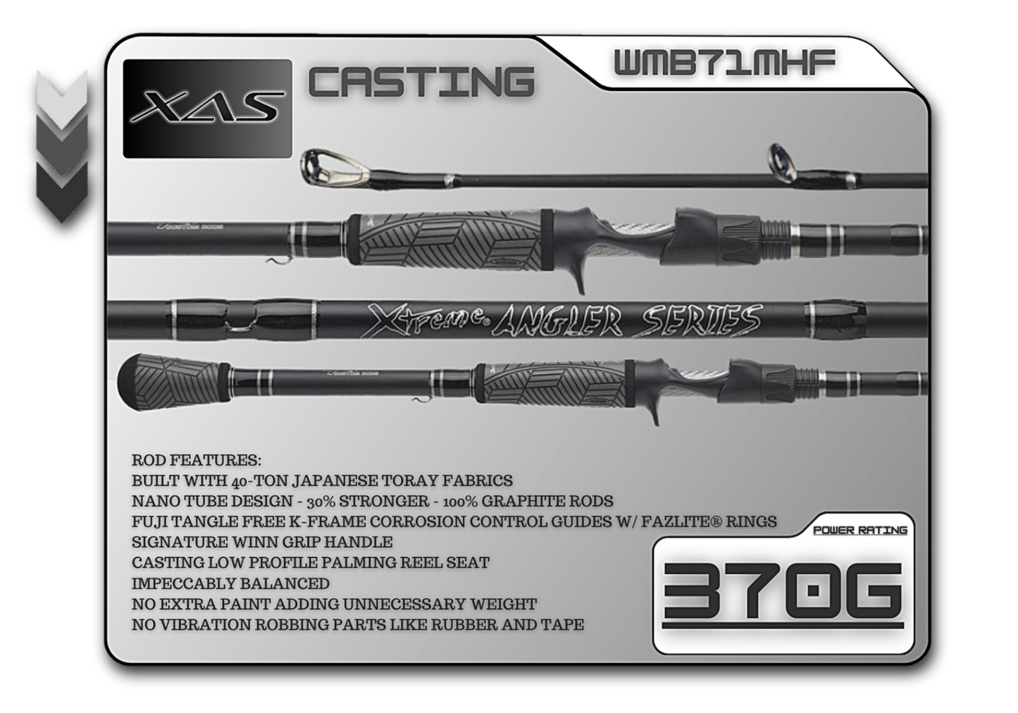 Fish Xtreme Rods WMB71MHF 7'1" Medium Heavy Fast