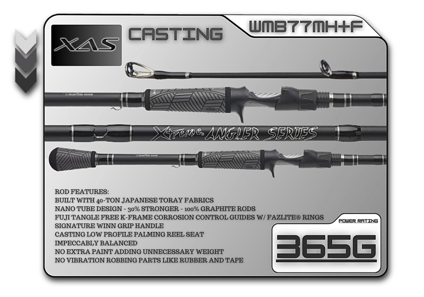 Fish Xtreme Rods WMB77MH+F 7'7" Med-Heavy Plus Fast