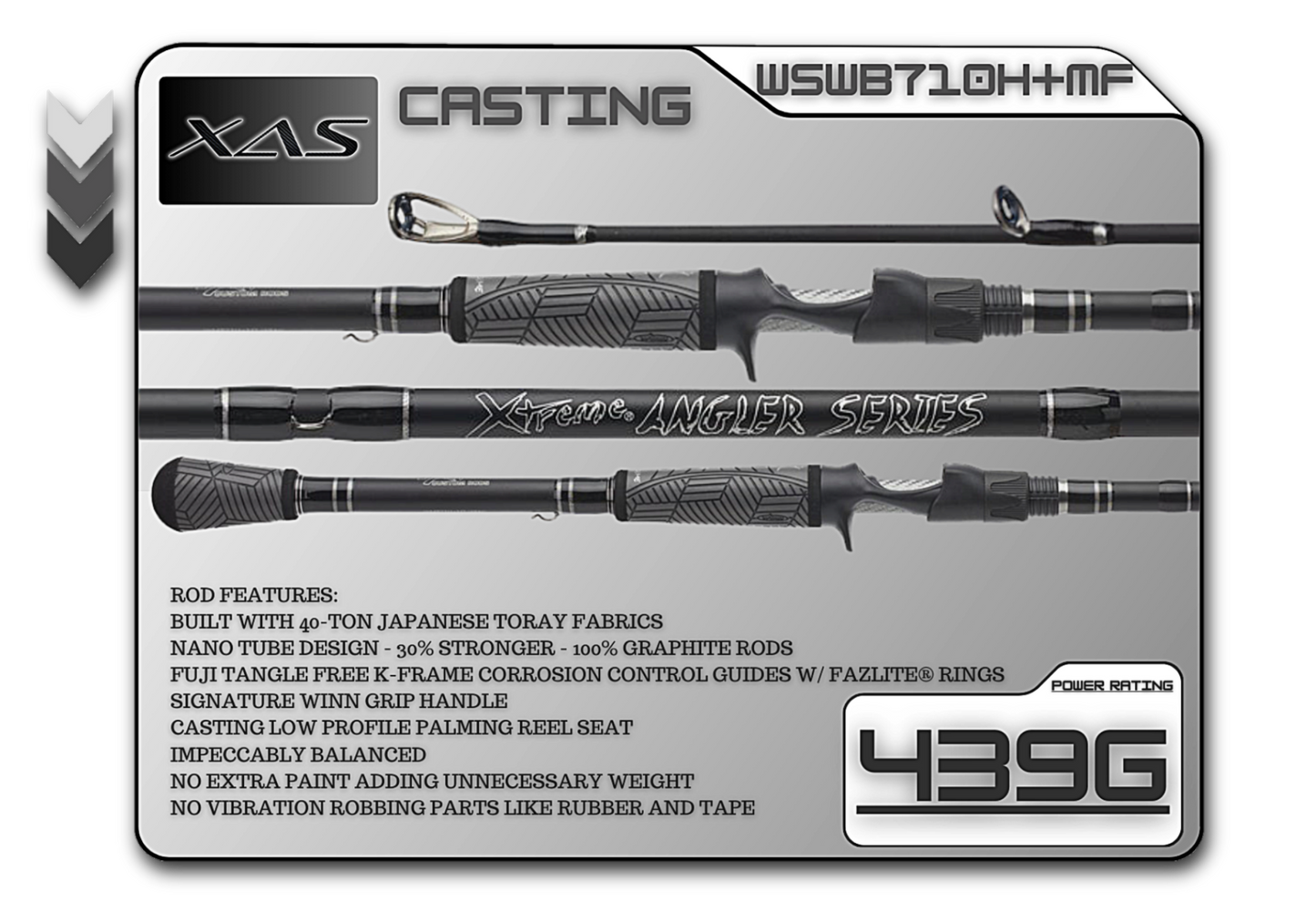Fish Xtreme Rods WSWB710H+MF 7'10" Heavy-Plus Mod-Fast