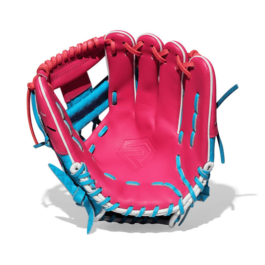 Resilient SFBL Youth Ball Glove - Ice Cream (Cotton Candy Blue and Pink)