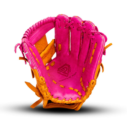 Resilient SFBL Youth Baseball Glove - Ice Cream glove (Strawberry & Sprinkles)