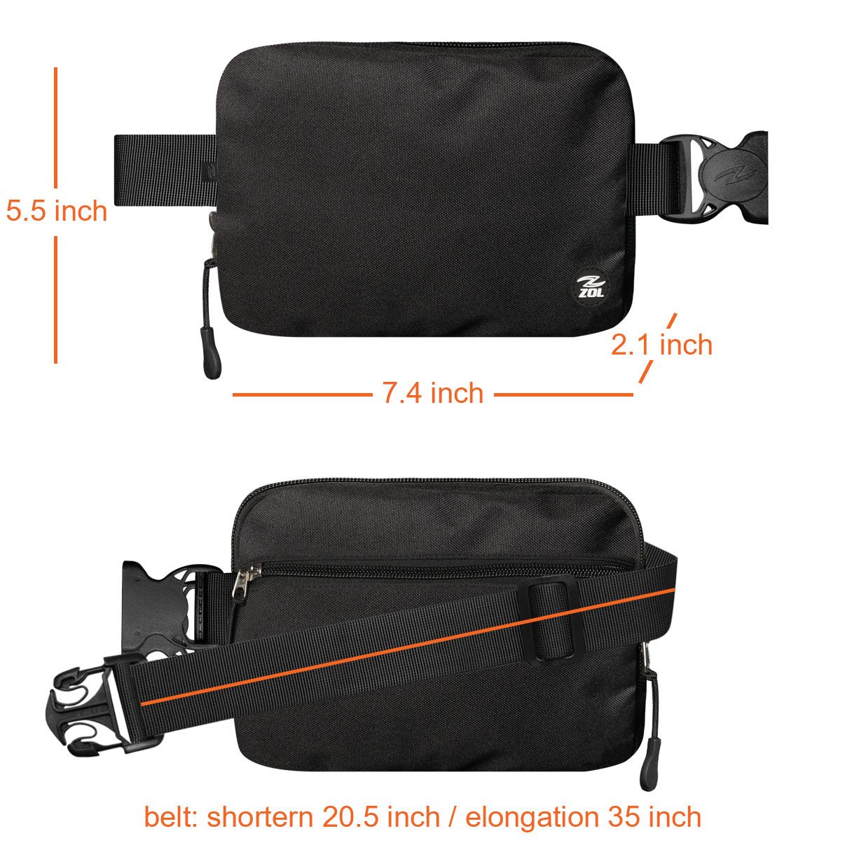 Zol Square Waist Bag - Angler's Pro Tackle & Outdoors