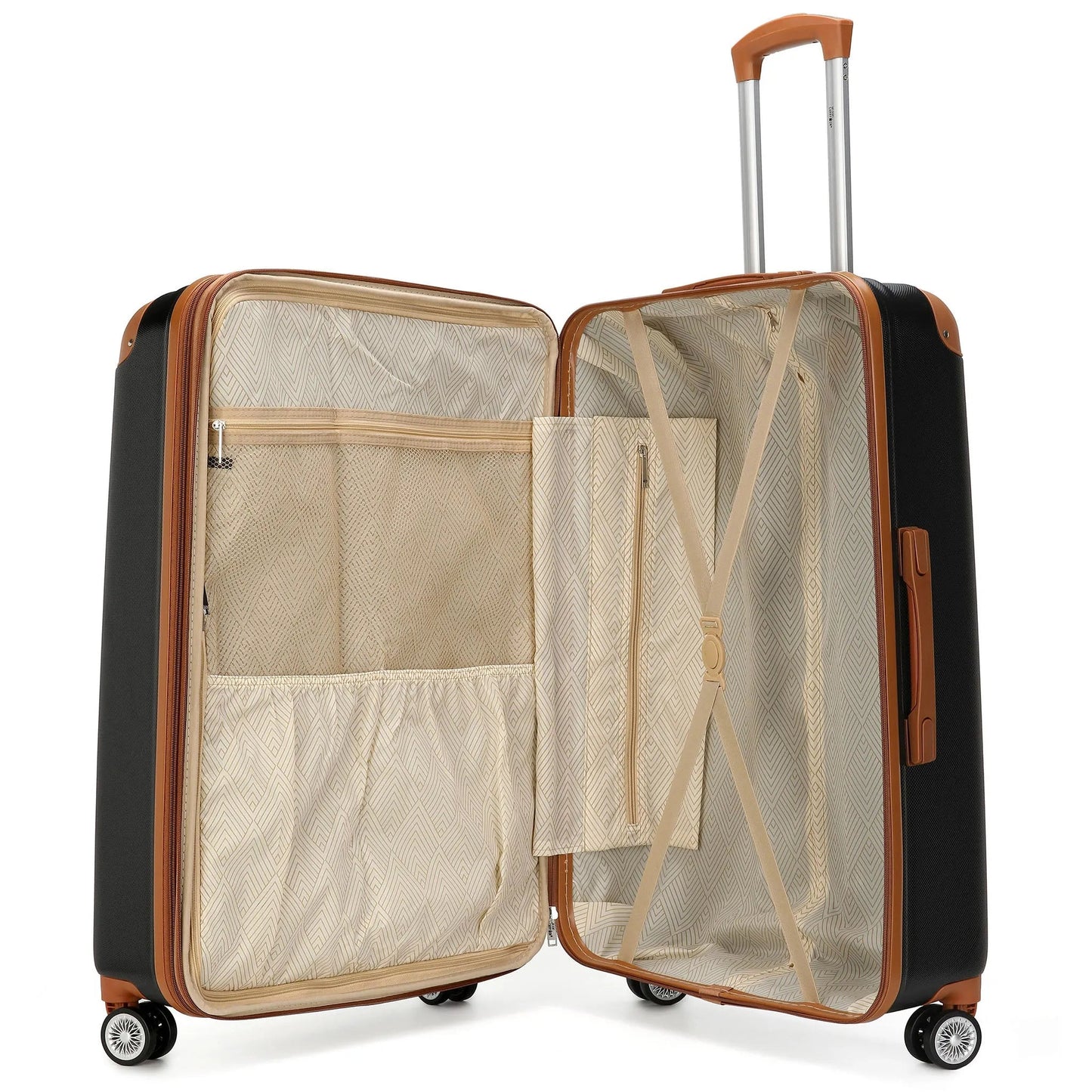 Miami Carry On Collins 3 Piece Expandable Retro Luggage Set