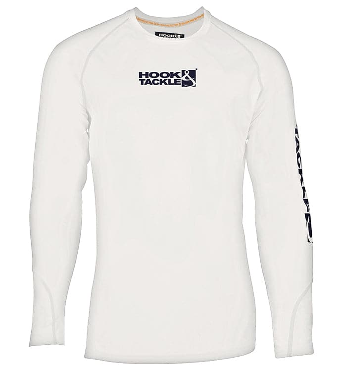 Hook & Tackle Men's Fins & Stripes L/S UV Fishing Shirt