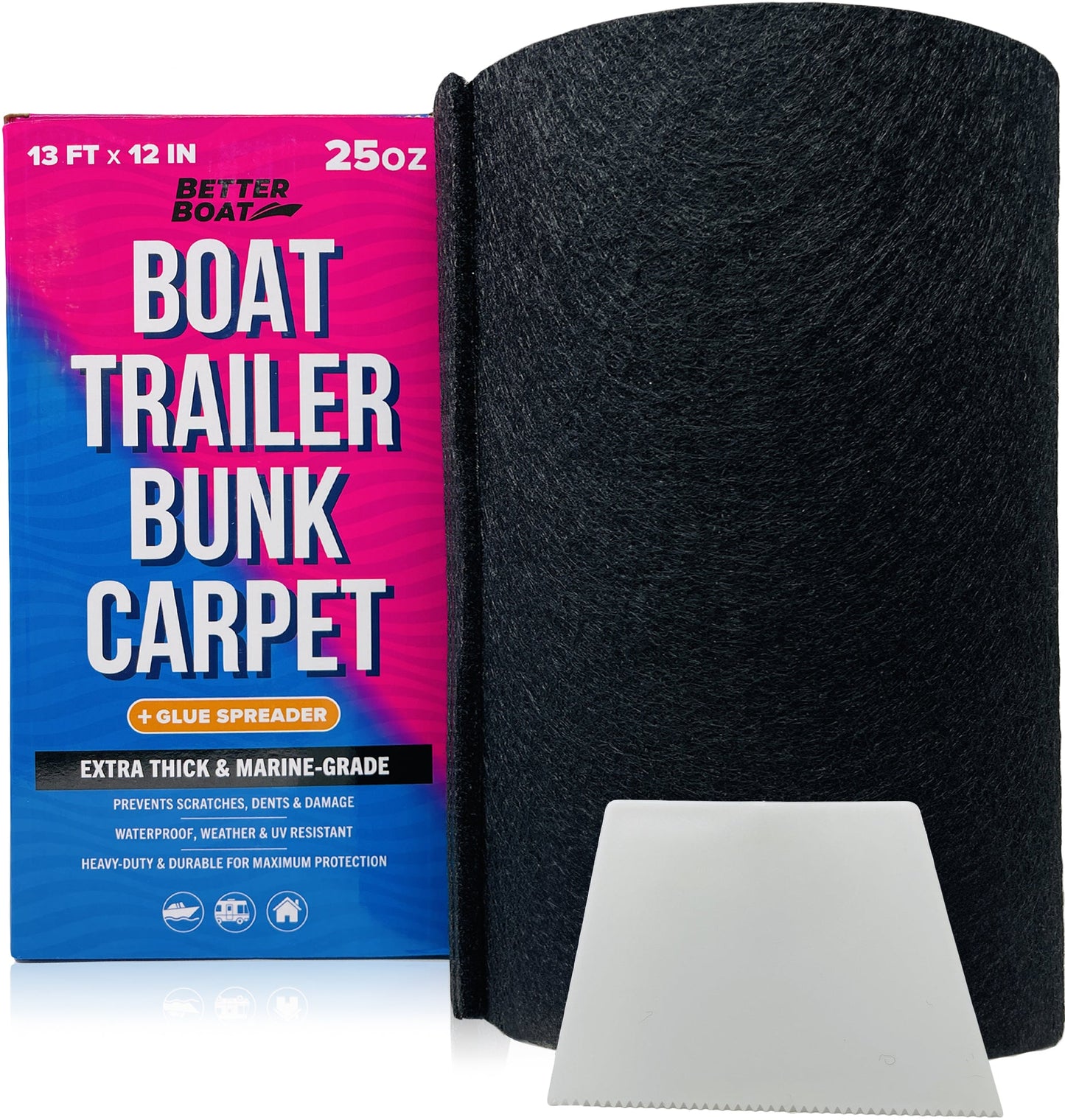 Better Boat - Boat Trailer Bunk Carpet for Bumpers