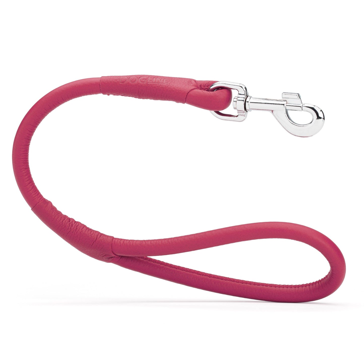 Dogline Soft Leather Round Traffic Lead