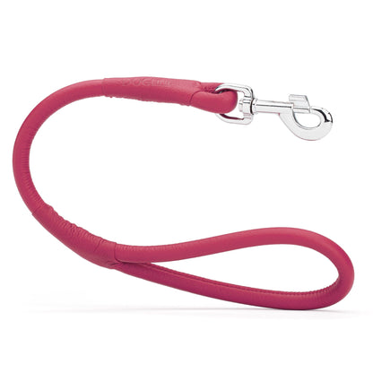 Dogline Soft Leather Round Traffic Lead
