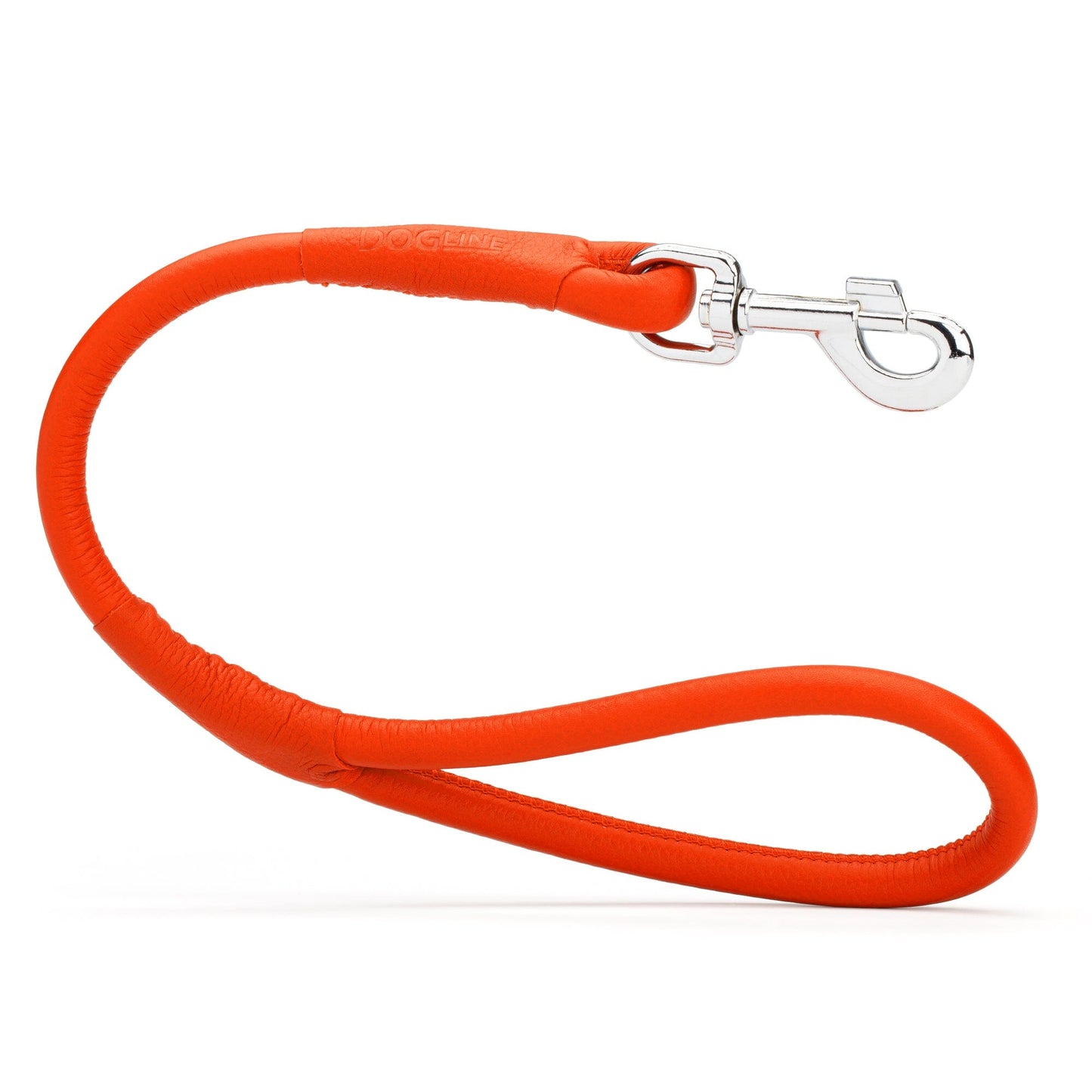 Dogline Soft Leather Round Traffic Lead