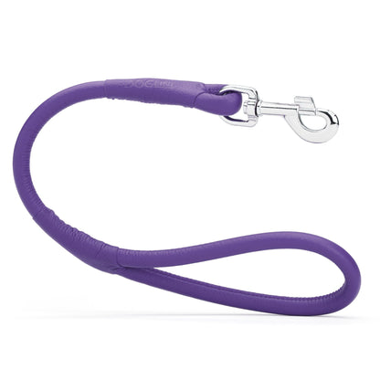 Dogline Soft Leather Round Traffic Lead