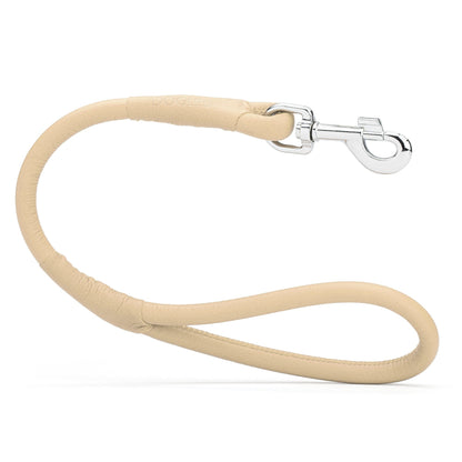 Dogline Soft Leather Round Traffic Lead