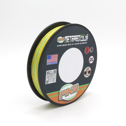 FINS Fishing Metered Colored Braid