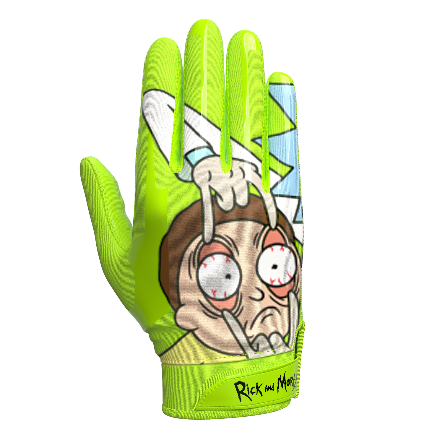 Rick and Morty Football Gloves - VPS1 by Phenom Elite