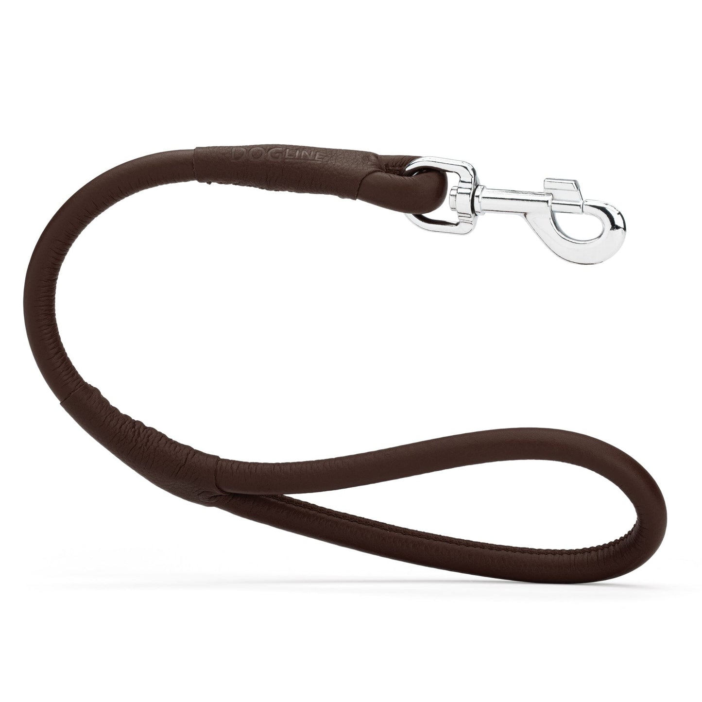 Dogline Soft Leather Round Traffic Lead