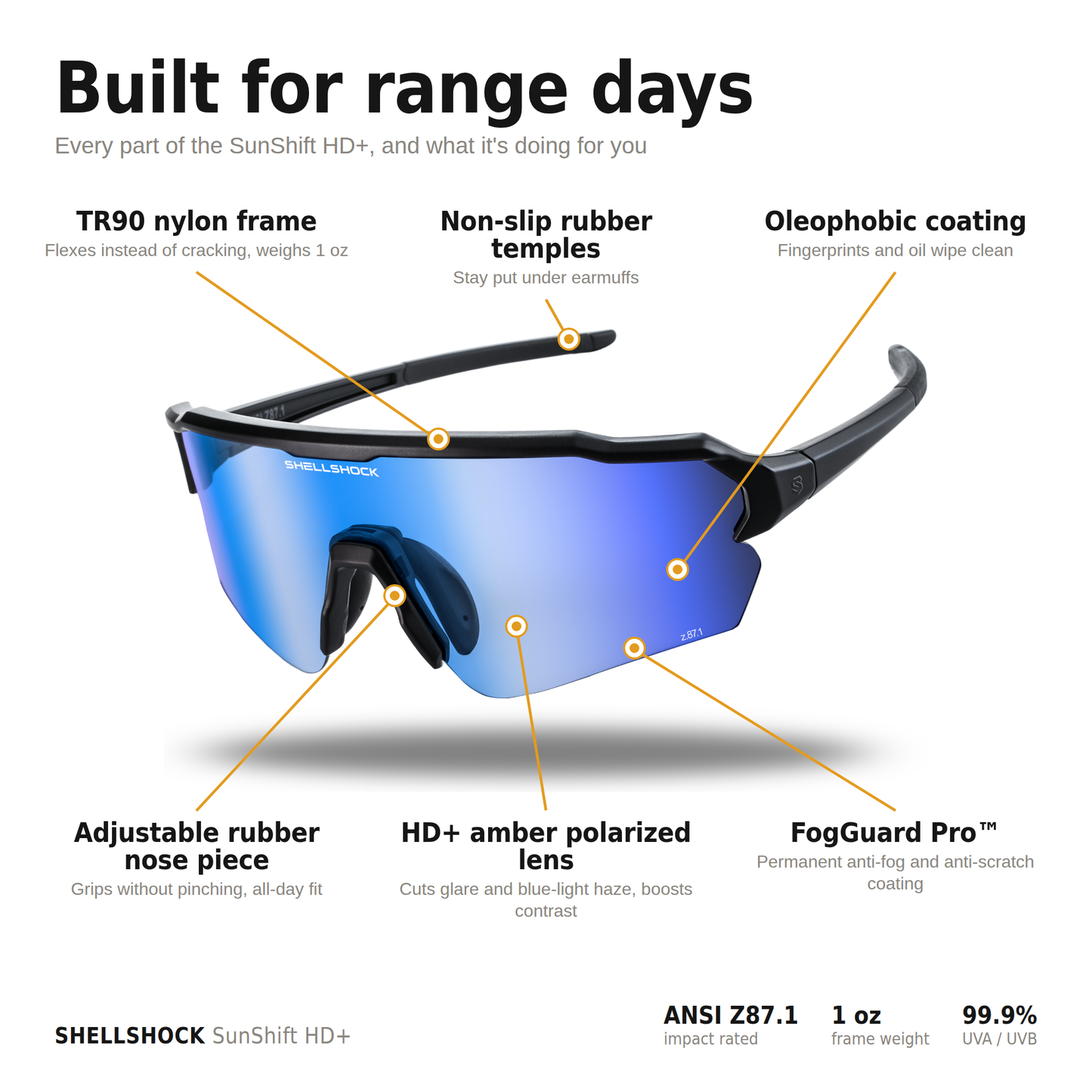 SunShift HD+ Sunglasses: Polarized HD Z87