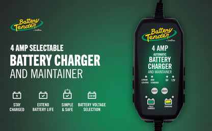 Battery Tender® 4 AMP Power Tender® 12V / 6V Switchable Battery Charger