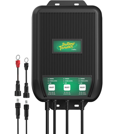 Battery Tender® WaveCharge Pro 3-Bank 12V,  30 AMP Battery Charger