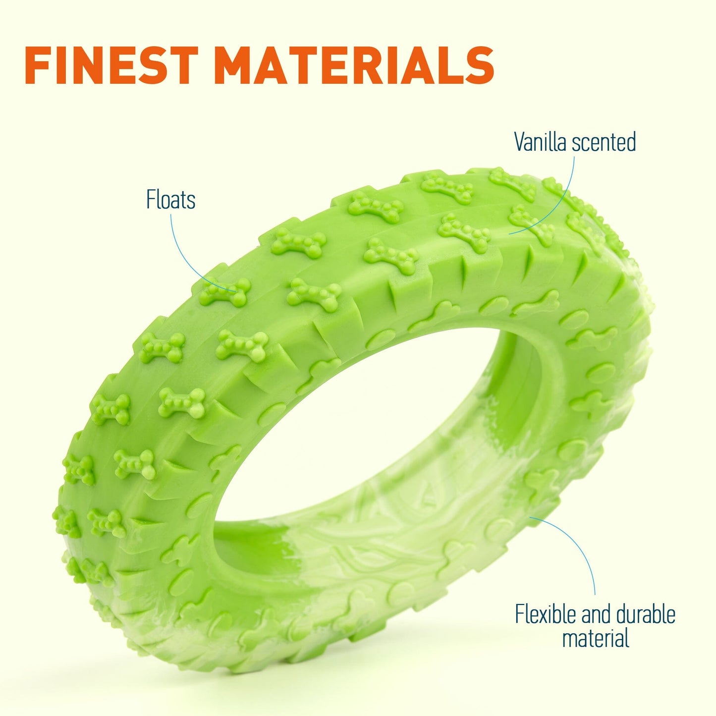 Dogline Rubber Tire Toy
