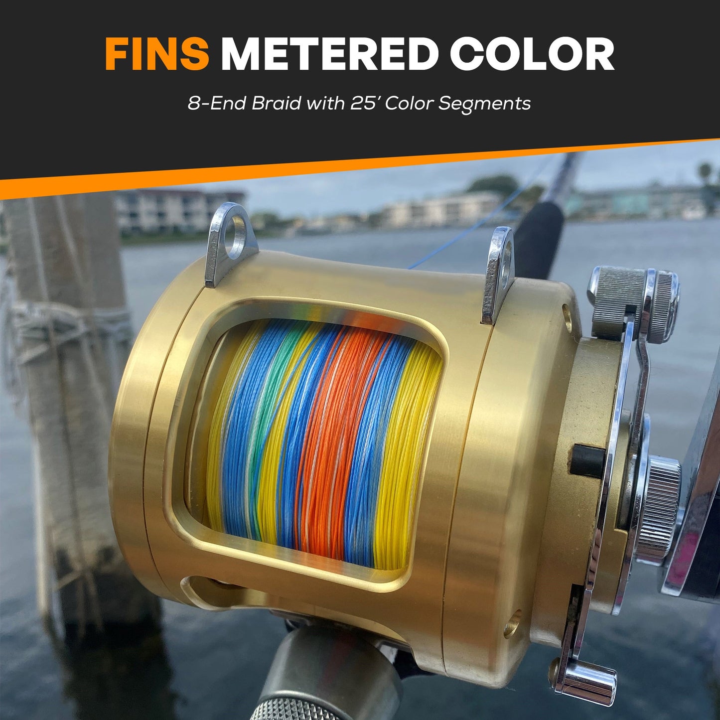 FINS Fishing Metered Colored Braid