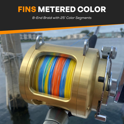 FINS Fishing Metered Colored Braid