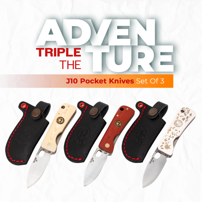 Kam Knife - J10 - Set of 3 - Pocket Knives