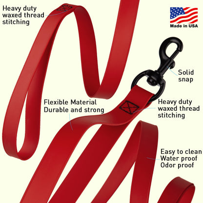 Dogline Biothane Waterproof Multi-Handle Leash