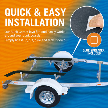 Better Boat - Boat Trailer Bunk Carpet for Bumpers