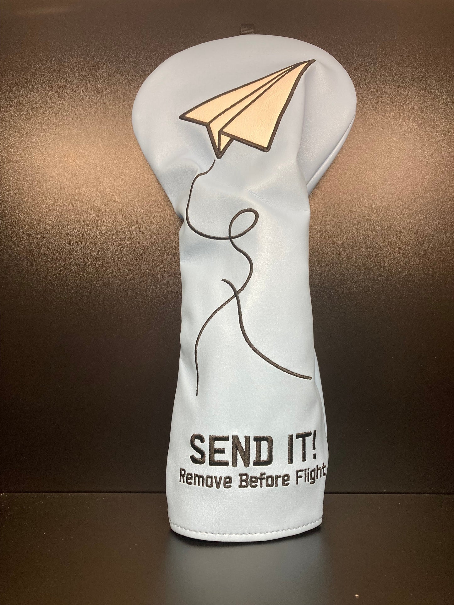 ParWestGolf Blue Paper Airplane SEND IT! Headcover