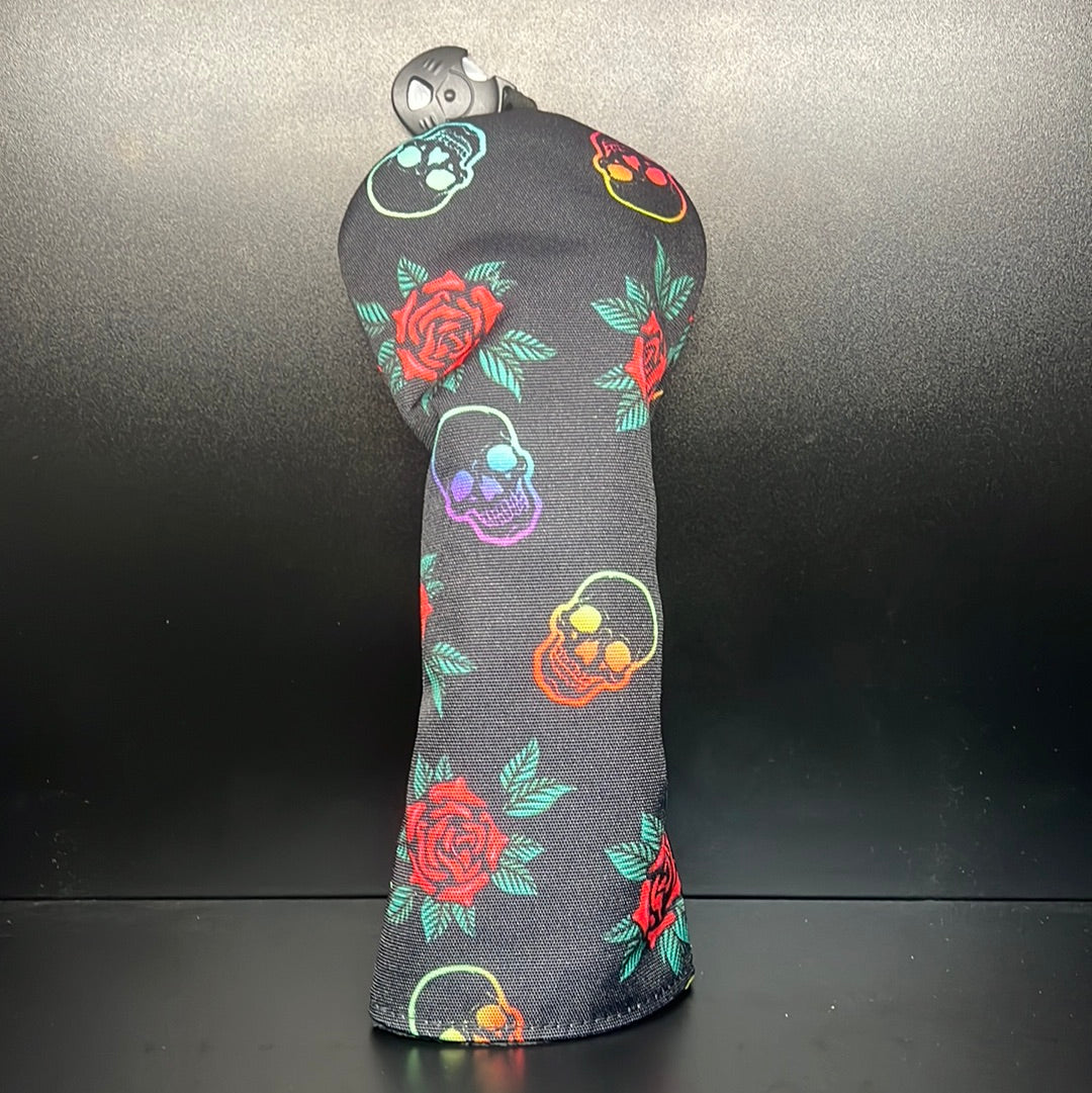 ParWestGolf Skulls & Roses Canvas Headcover