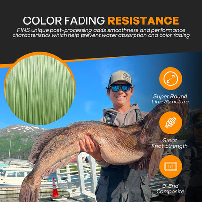 FINS Fishing 40G Fishing Braid 5-50lb.