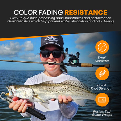 FINS Fishing Windtamer Fishing Braid 100-200lb.