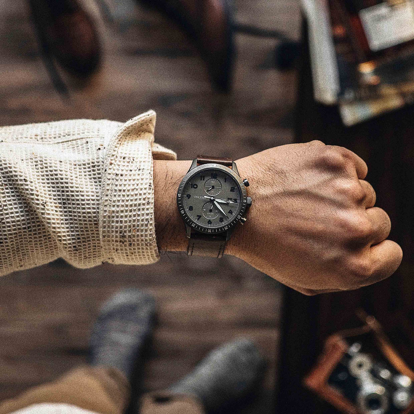 Vincero The Altitude - Gunmetal/Walnut