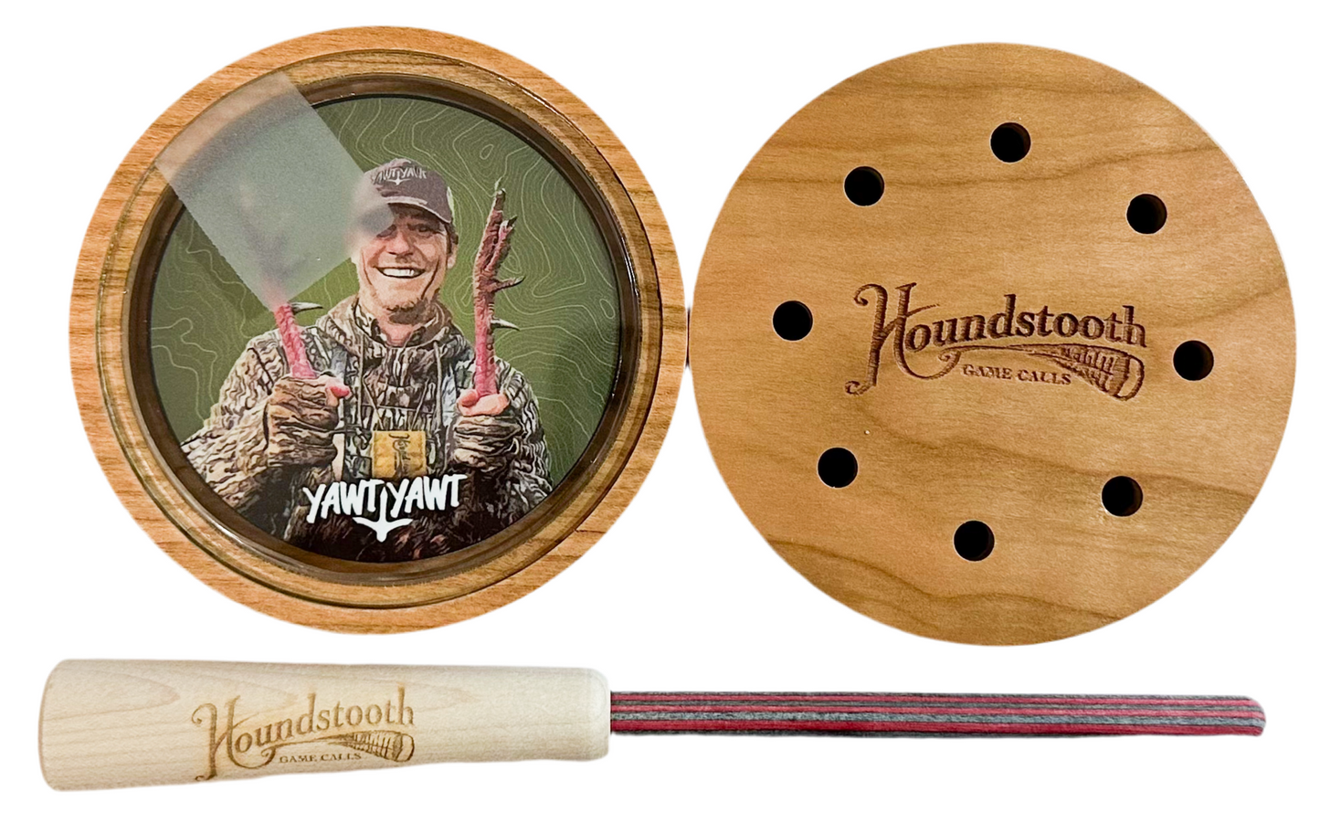Houndstooth Yawt Yawt Custom Glass Turkey Call