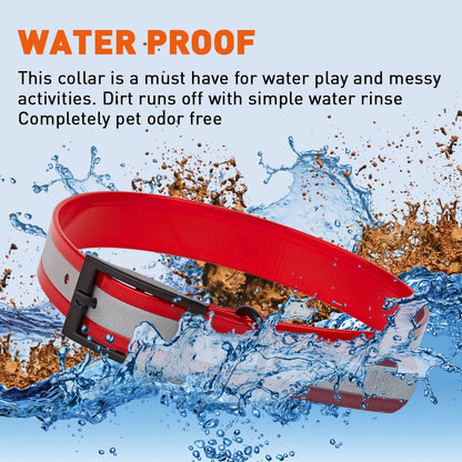 Dogline Biothane Translucent Reflective Collar
