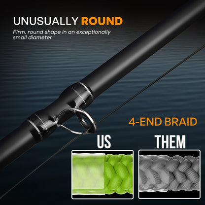 FINS Fishing Windtamer Pitch Black Braid