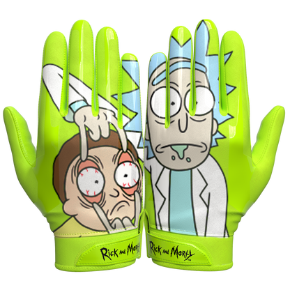 Rick and Morty Football Gloves - VPS1 by Phenom Elite