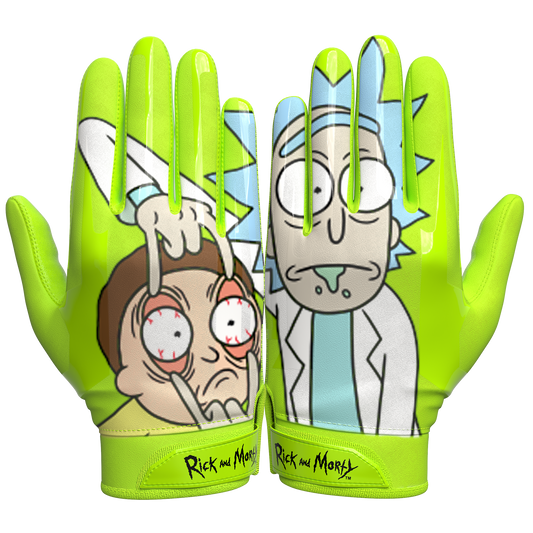 Rick and Morty Football Gloves - VPS1 by Phenom Elite