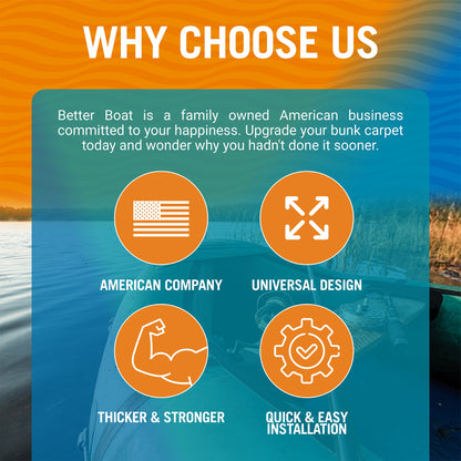 Better Boat - Boat Trailer Bunk Carpet for Bumpers