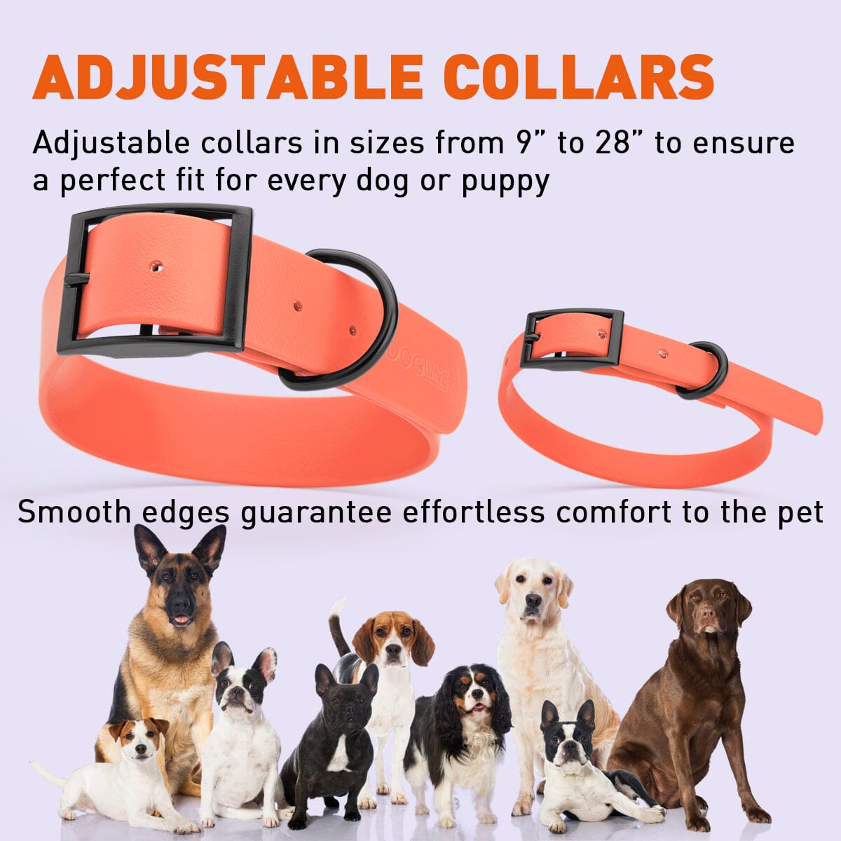 Dogline Biothane Waterproof Collar - X-Small (9 to 12 inches)
