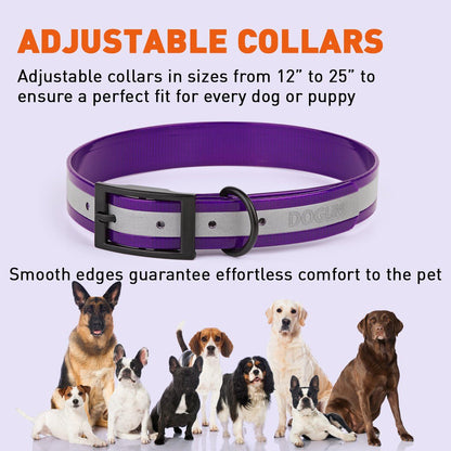 Dogline Biothane Translucent Reflective Collar