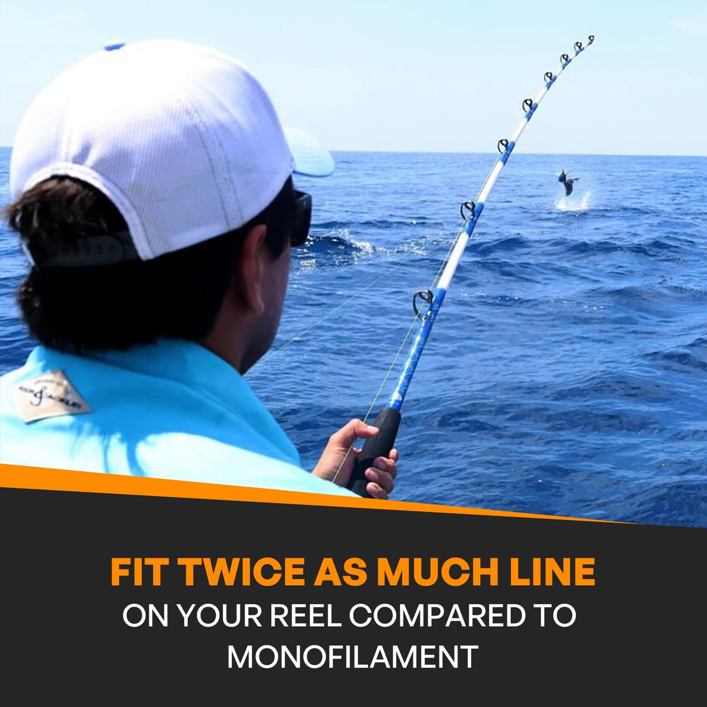 FINS Fishing Hollow Core Fishing Braid 60-100lb.